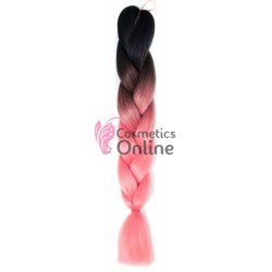 Coada de par afro impletita de  60 cm Premium 211 - Brunet-Rose 2Z4